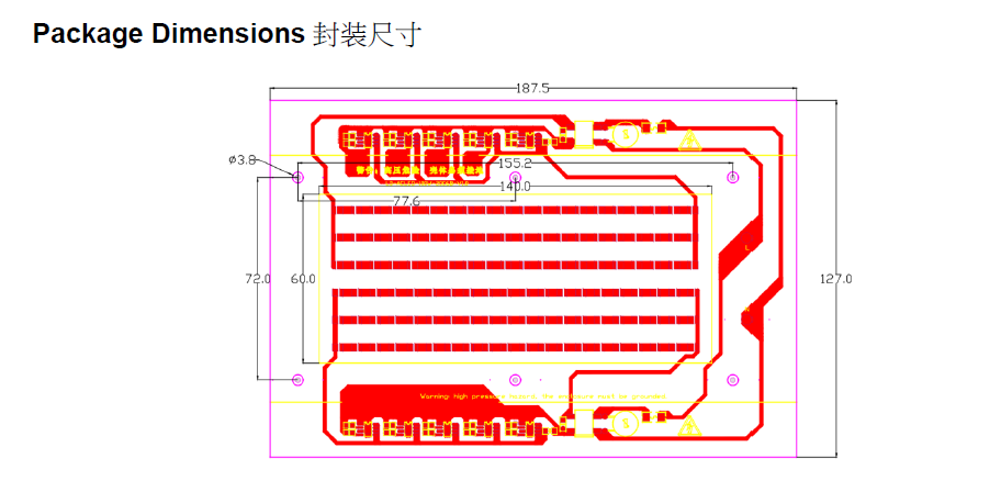 dimension of 100W AC