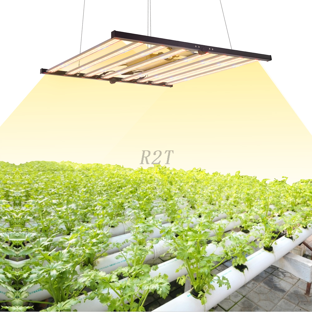 R2TGrow Foldable 2 Channels Individual Dimming Sunbar X-720W Full Spectrum LED Grow Light for Indoor Planting