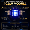 16-Cree XML2 RGBW LED Aluminum Board (24V/70mm) | Custom High-Power PCBA - R2T Industry