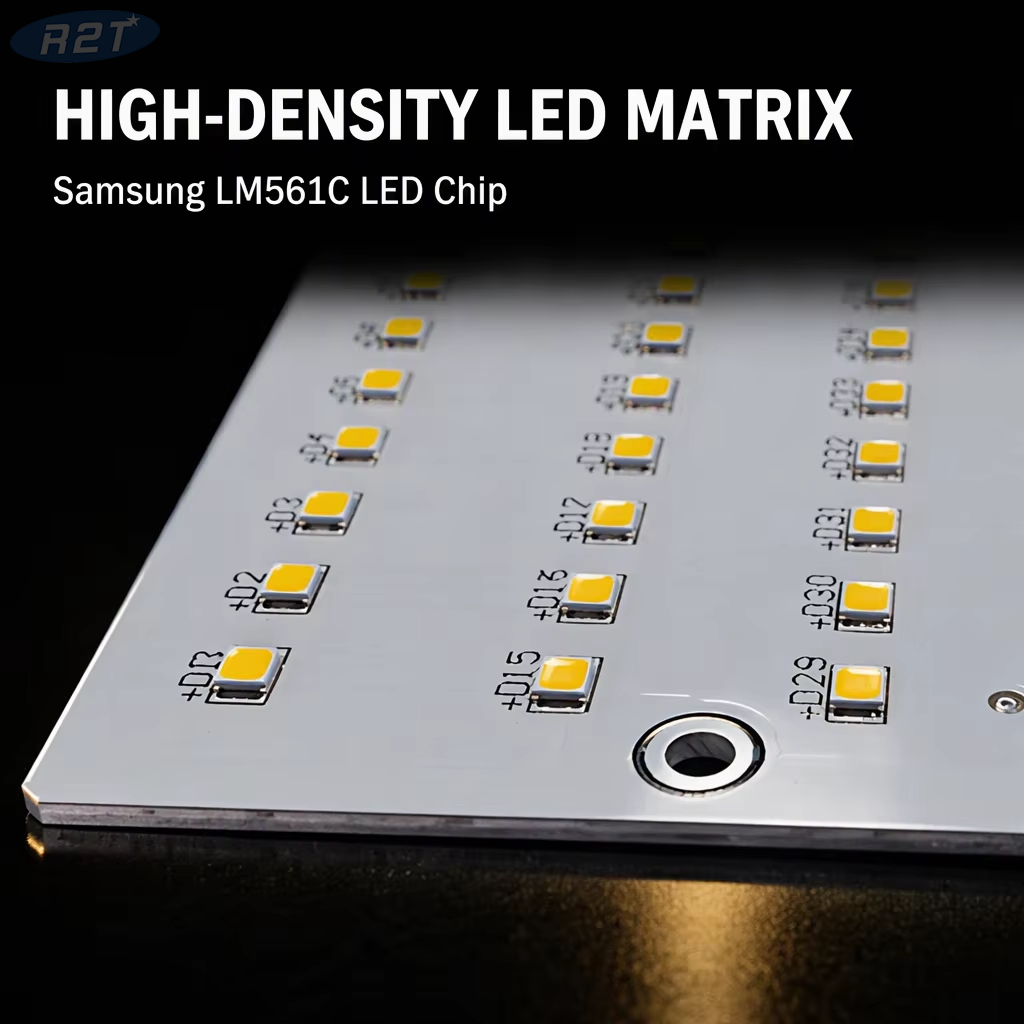 290×290mm Samsung 5630 Indoor Plant Growth LED PCB Module 3000K CRI80 Aluminum Board