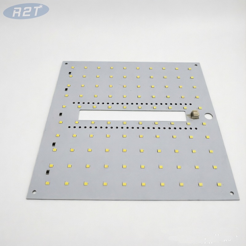 Custom 180x180mm 1.0mm Thick Aluminum PCB LED Module | 2835 SMD 20S5P Constant Current White Light Board for Industrial Lighting