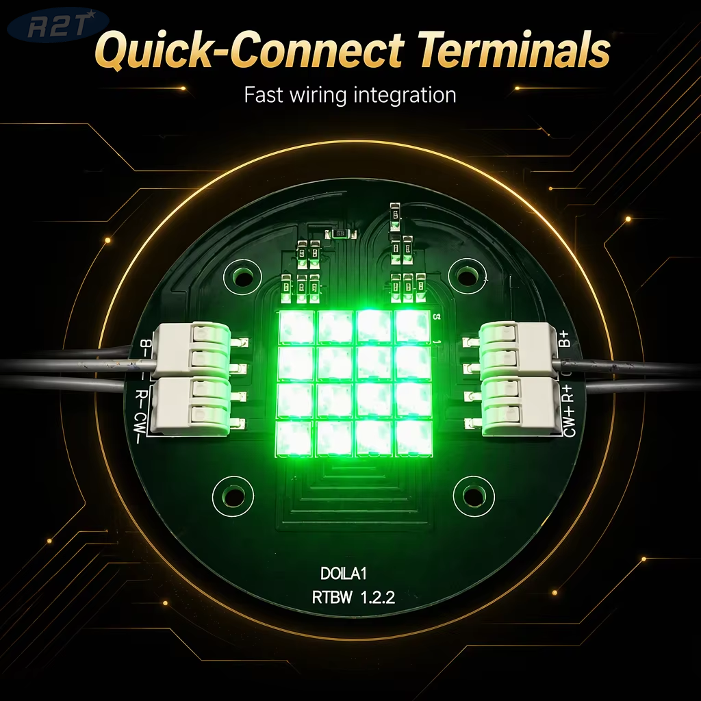 16-Cree XML2 RGBW LED Aluminum Board (24V/70mm) | Custom High-Power PCBA - R2T Industry