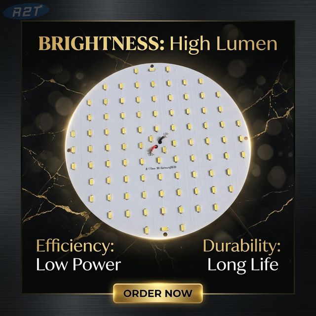 Custom 15S6P Aluminum PCB LED Module | High Power Industrial Lighting Solution