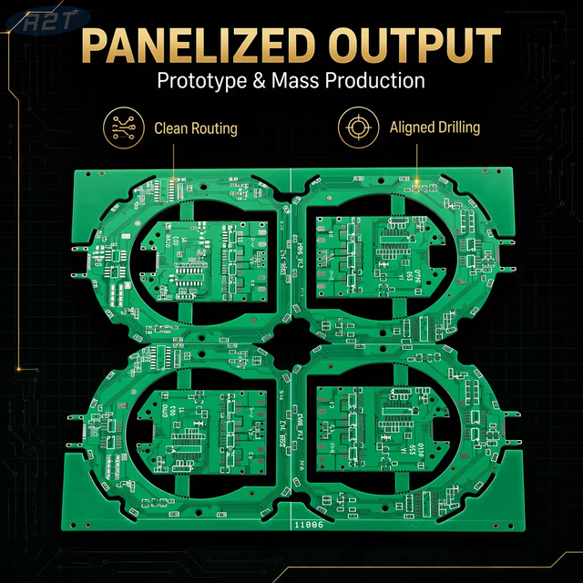 Custom Automotive FR4 Double-Sided PCB Manufacturing R2T