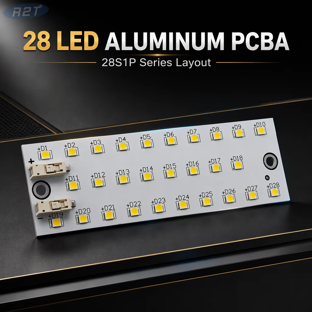 High-Voltage SMD2835 Aluminum LED Module (75-90V) Custom LED PCBA Solutions - R2T Industry