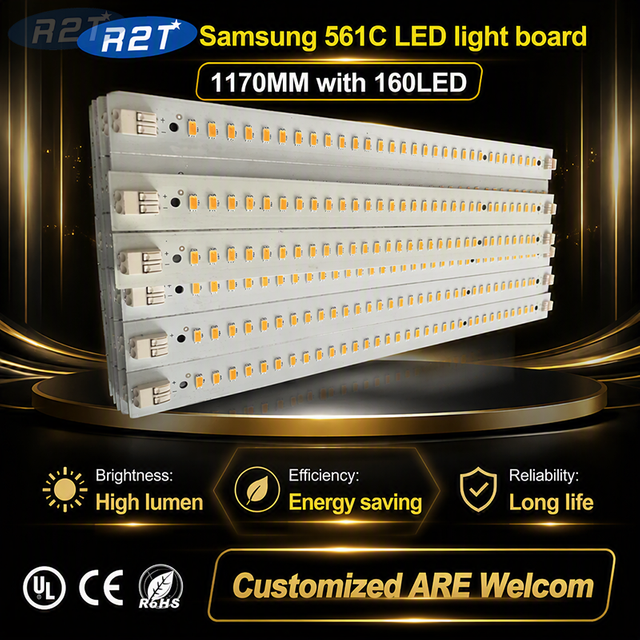 70W Samsung LM561C S6 LED Grow Light Bar (1170x20mm) – High Efficiency 3000K Aluminum PCB Module for Horticulture