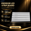 Custom 60W Linear LED Module PCBA: 600×20×2mm Aluminum Board with 120pcs Samsung 561C LEDs (30-40V, 900mA, 2.0W/m.k)
