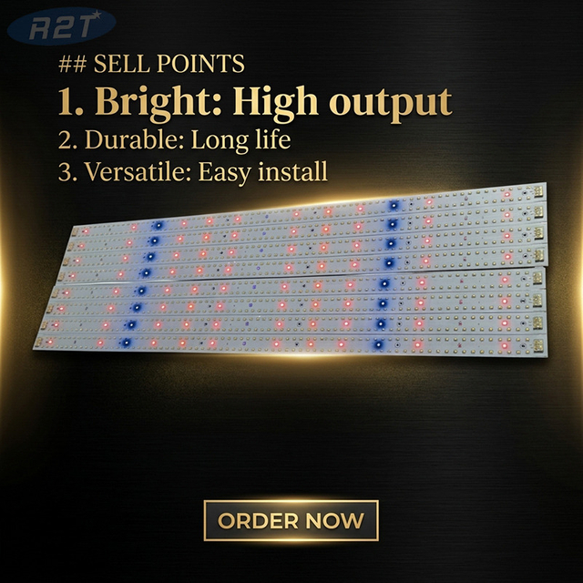 Subar V2 80W Dual-Channel LED Grow Light Bar | Samsung LM301H + Cree 660nm/730nm/UV Spectrum