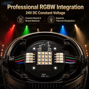 16-Cree XML2 RGBW LED Aluminum Board (24V/70mm) | Custom High-Power PCBA - R2T Industry