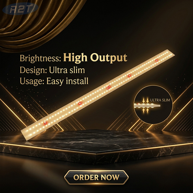 900mm High-Intensity LED Grow Light Bar | 150x Samsung LM301H + 5x Cree 660nm Deep Red | 48V Efficient Driver