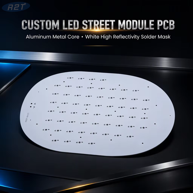 Custom 180W High Power LED Aluminum PCB for Street Lights | 60pcs Emulator Flux LED MCPCB | 1.2x0.6m Large Size Metal Core Circuit Board & PCBA Assembly