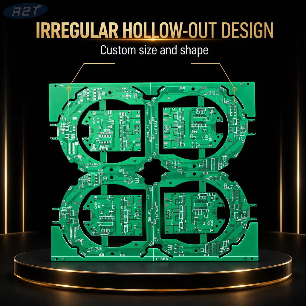 Custom Automotive FR4 Double-Sided PCB Manufacturing R2T