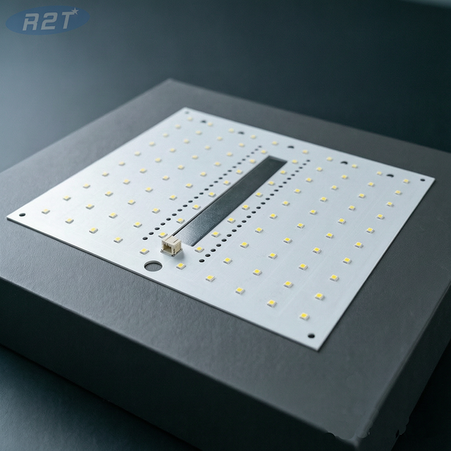 Custom 180x180mm 1.0mm Thick Aluminum PCB LED Module | 2835 SMD 20S5P Constant Current White Light Board for Industrial Lighting