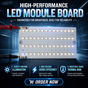 56-SMD2835 High Voltage LED Aluminum Board (75-90V200mA) Custom PCBA Solutions - R2T Industry