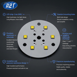 High-Power 6x Cree XHP35 LED Module – 48mm Aluminum PCB, 3S2P Array, 6500K Cool White, 2.0W/m.k Thermal Conductivity