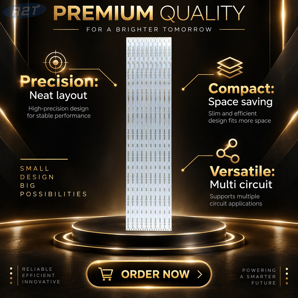 1.0mm 5730 LED Aluminum PCB Module – 10S6P Custom Bare Board