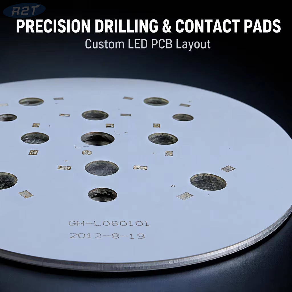 Custom 180W High Power LED Aluminum PCB for Street Lights | 60pcs Emulator Flux LED MCPCB | 1.2x0.6m Large Size Metal Core Circuit Board & PCBA Assembly