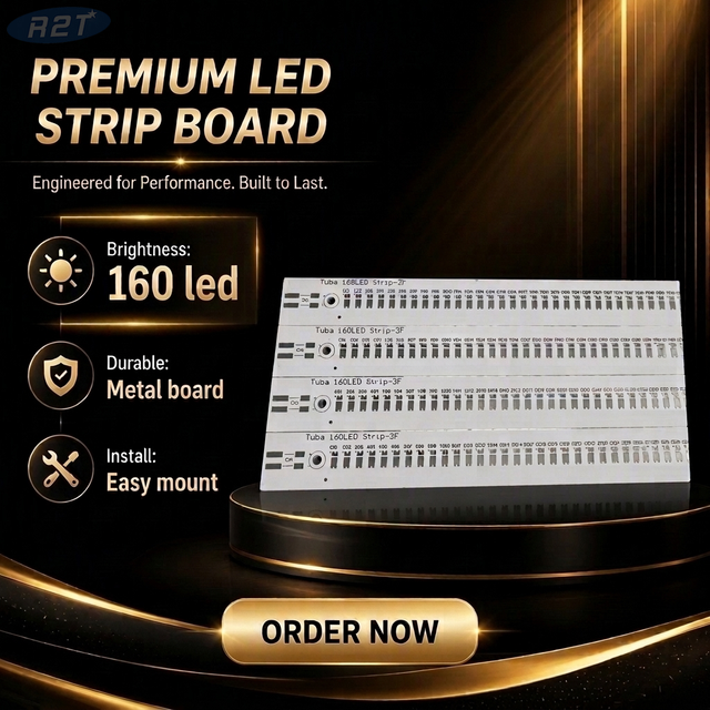 Custom 70W Linear LED Module PCBA: 900×20×2mm Aluminum Board with 160pcs Samsung 561C & Wago 2060 Connectors (48V DC, 1460mA)
