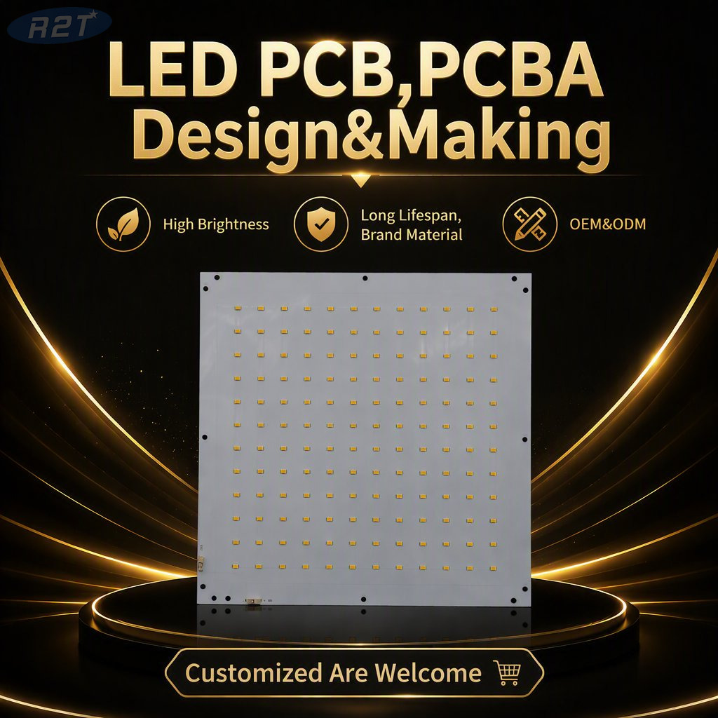 Custom LED PCB & PCBA Manufacturing R2T Shenzhen OEM/ODM