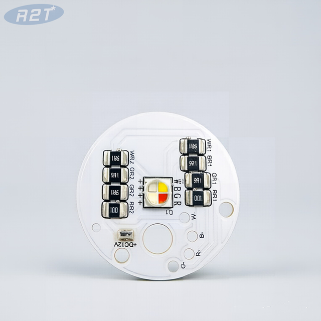 12V DC Compact Round RGBW LED Module: 30mm Aluminum PCB with Cree XML2 5050 RGBW LED & Onboard Resistors