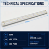 60W Full-Spectrum LED Grow Light Module with Samsung LM301H + Osram 660nm